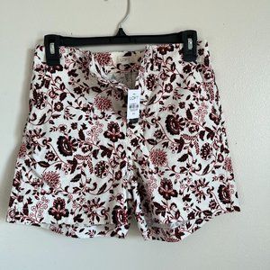 NWT Loft Praisley Floral Shorts Size 00
